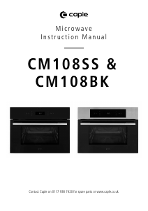 Manual Caple CM108SS Microwave