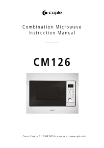 Manual Caple CM126 Microwave