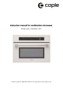 Manual Caple CM209SS Micro-onda