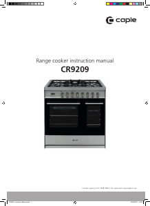 Manual Caple CR9209 Range