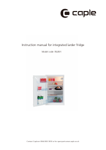 Manual Caple RIL891 Refrigerator