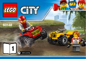 Manual Lego set 60148 City Echipa de curse pe ATV