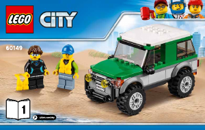 Bruksanvisning Lego set 60149 City Terrängbil med katamaran