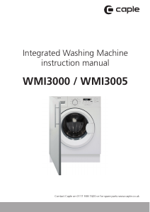 Manual Caple WMI3000 Washing Machine