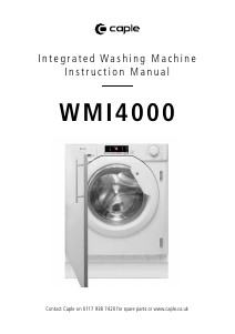 Manual Caple WMI4000 Washing Machine