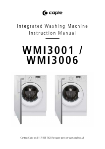Manual Caple WMI3001 Washing Machine