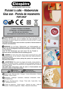 Manual de uso Cléopâtre POPC4RGP Pistola para pegar