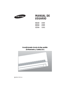 Manual Samsung AQ12FAN Ar condicionado