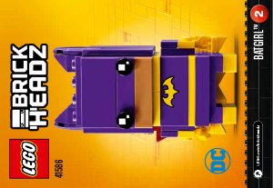 Manual de uso Lego set 41586 Brickheadz Batgirl