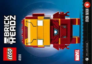 Bedienungsanleitung Lego set 41590 Brickheadz Iron Man