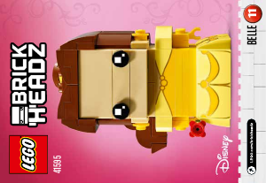 Manual Lego set 41595 Brickheadz Belle