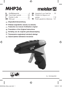 Mode d’emploi Meister MHP36 Pistolet à colle