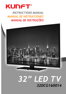Manual de uso Kunft 32DCG160014 Televisor de LED
