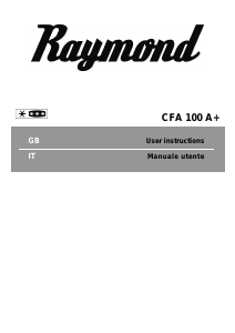 Manuale Raymond CFA100A+ Congelatore