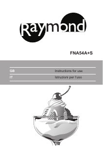 Handleiding Raymond FNA54A+ SIL Koel-vries combinatie