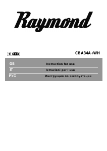 Handleiding Raymond CBA34A+ WH Koel-vries combinatie