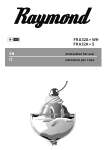 Handleiding Raymond FRA32A+ WH Koel-vries combinatie