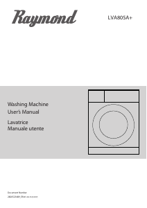 Manuale Raymond LVA805A+ Lavatrice