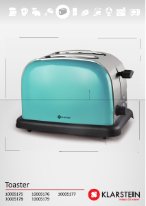 Manual Klarstein 10005175 Toaster