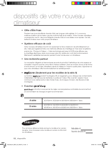 Mode d’emploi Samsung AQ18DWAX Climatiseur