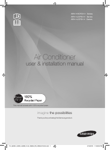 Handleiding Samsung AR18JCFNRWKXTC Airconditioner