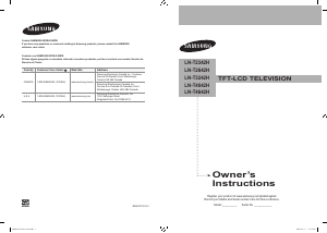 Manual de uso Samsung LN-T3242H Televisor de LCD