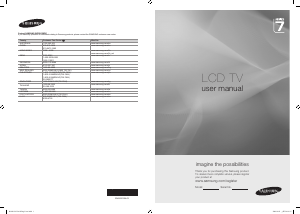 Manual Samsung LA40B750U1M LCD Television