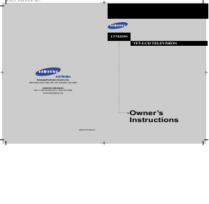 Manual Samsung LTM225W LCD Television