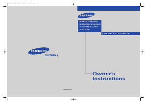 Manual Samsung CT-15K9MJ Television