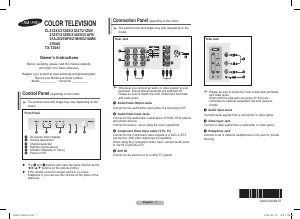 Manual Samsung CT-21Z57M5 Television
