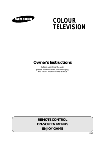 Manual Samsung CZ-21S8ML Television