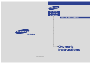 Manual Samsung CT-21K3W Television