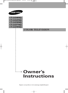 Manual Samsung CT-21Z50MQ Television