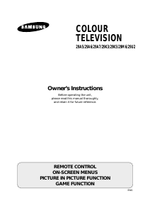 Handleiding Samsung CS-29A5PF Televisie