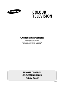 Manual Samsung CS21A8NV Television