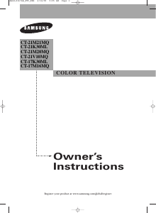 Manual Samsung CT-21M21MQ Television