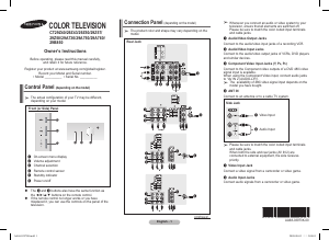 Manual Samsung CT29B850F5 Television