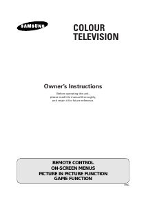 Manual Samsung CS-21T13PA Television