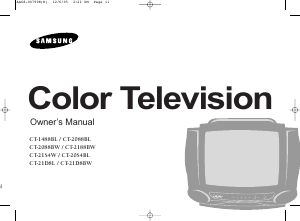 Manual Samsung CT-21S4W Television