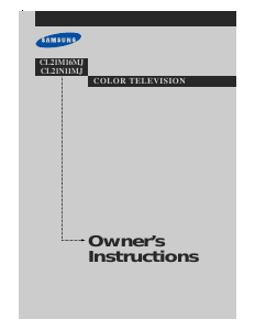 Manual Samsung CT-21M17MJ Television