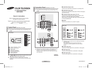 Manual Samsung CS-29M40ME Television