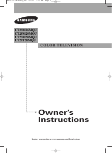 Manual Samsung CT-25M21MQ Television