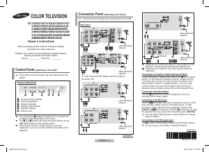 Manual Samsung CS21D501HT Television