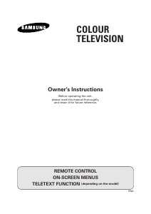 Manual Samsung CS-25A6GWT Television