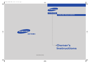 Manual Samsung CT-17K10MQ Television