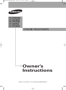 Manual Samsung CT-21N30MJ Television