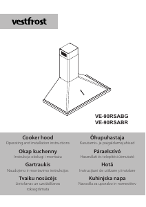 Instrukcja Vestfrost VE–90RSABR Okap kuchenny
