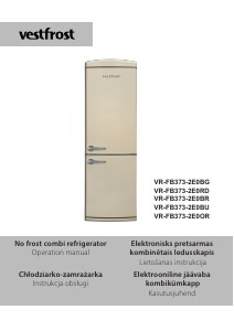 Manual Vestfrost VR-FB373-2E1BR Fridge-Freezer