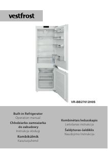 Handleiding Vestfrost VR-BB27612H1S Koel-vries combinatie