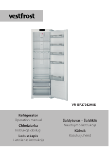 Manual Vestfrost VR-BF27952H1S Refrigerator